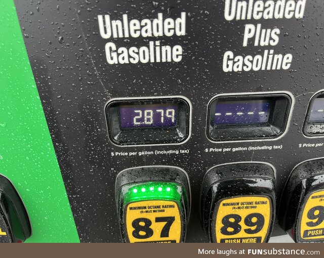 I got gas today. $2.88