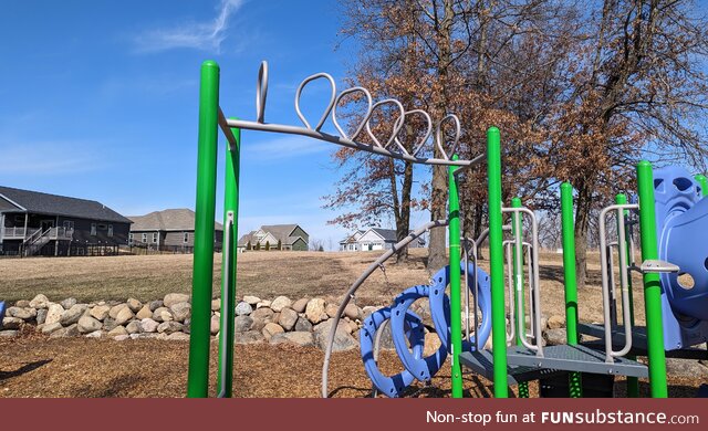 Please tell me you climbed monkey bars as a kid!