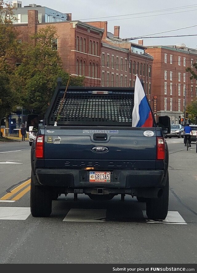 Found in Portland, Maine (Note the veteran plate)