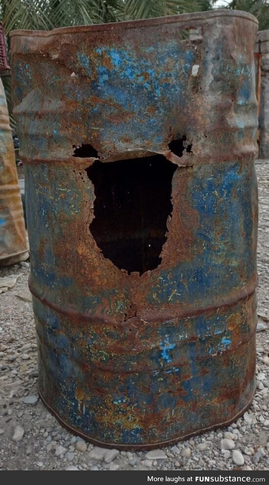 A laughing barrel!