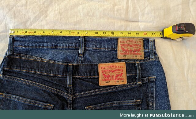 My new Levi's made me think I put on a lot of weight last night