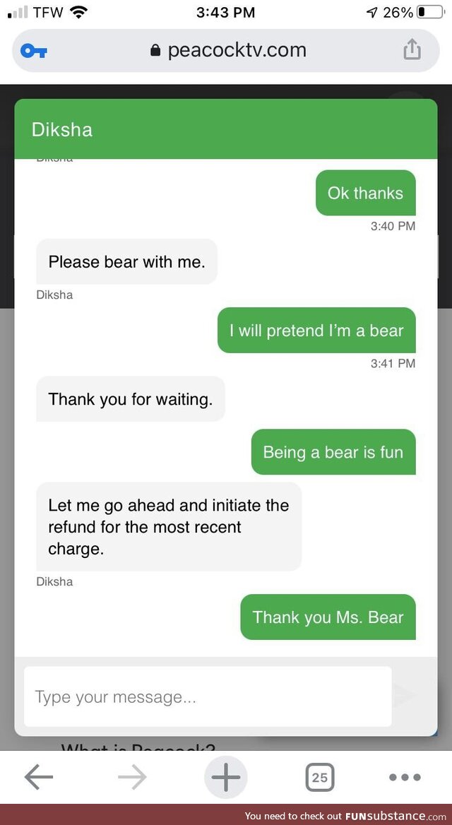 Bear with me
