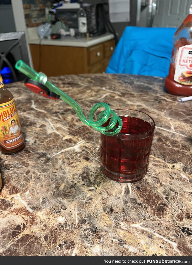 How my wife is enjoying her wine tonight