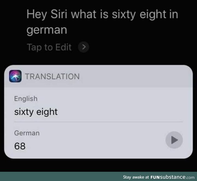 Siri: "Life is too short to learn German"