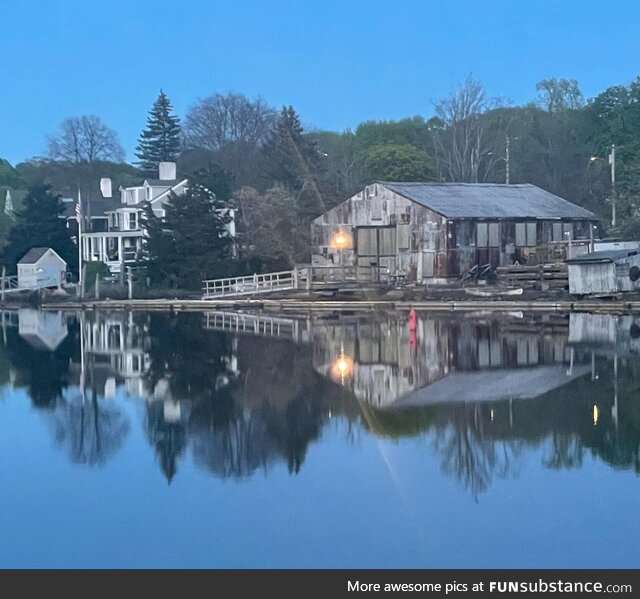 Took a walk this evening and got this shot on still water