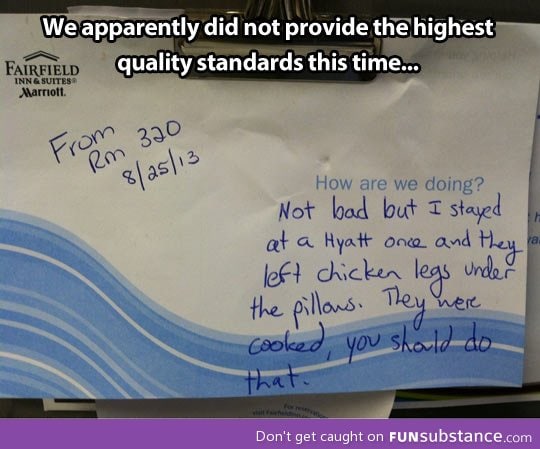 As a hotel employee, I get to read the weirdest things