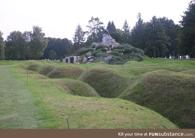 World War 1 battleground/trenches in France