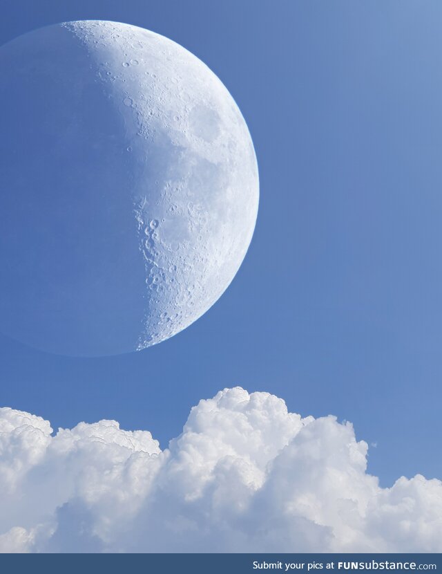 Daytime Moon composite [OC]