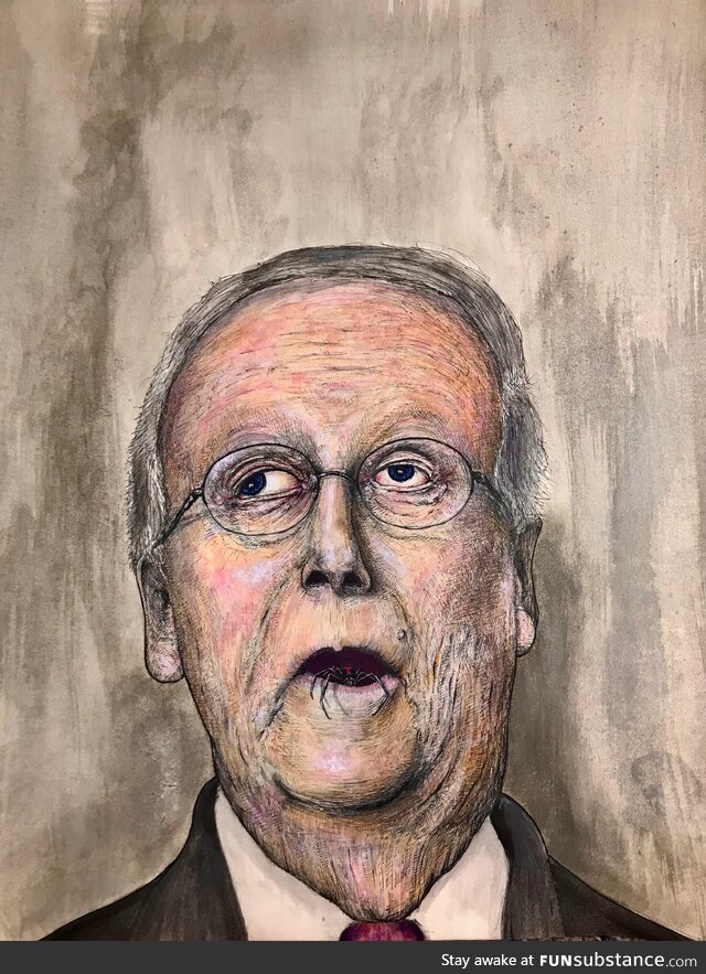 Mitch, me, ink and watercolor