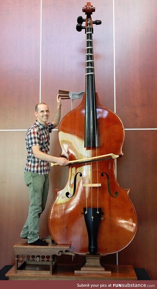 A rare instrument - the "Octobass"