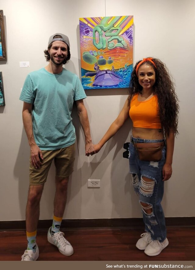 [OC] I just had my first ever solo art show opening! (wife collabed on some!!)