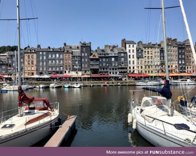 The waterfront, honfleur, france