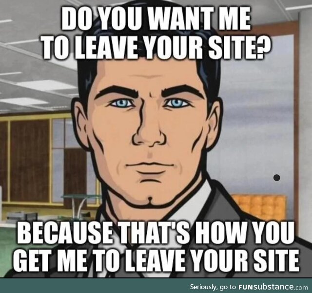 Sites that want you to log in with Facebook to continue.