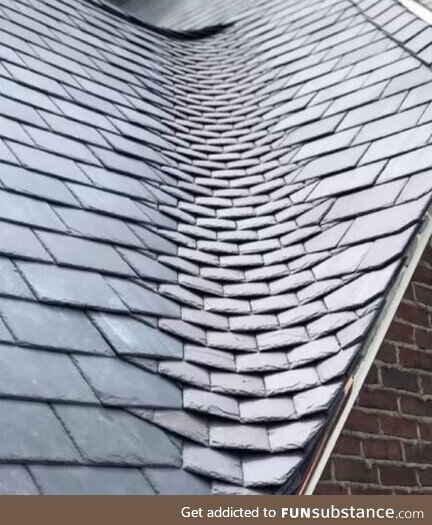 The tiling on this roof is impressive