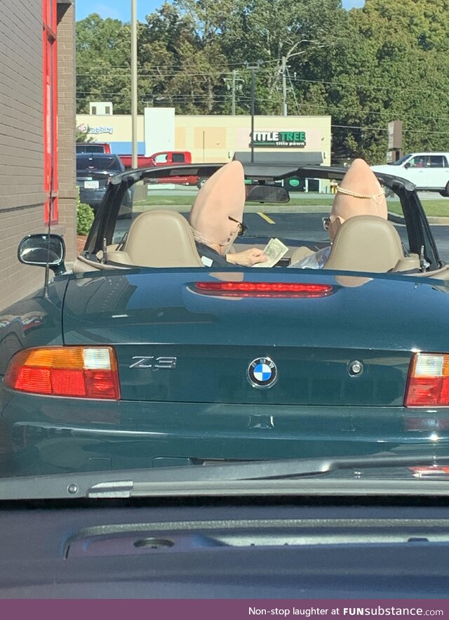 In the drive thru today