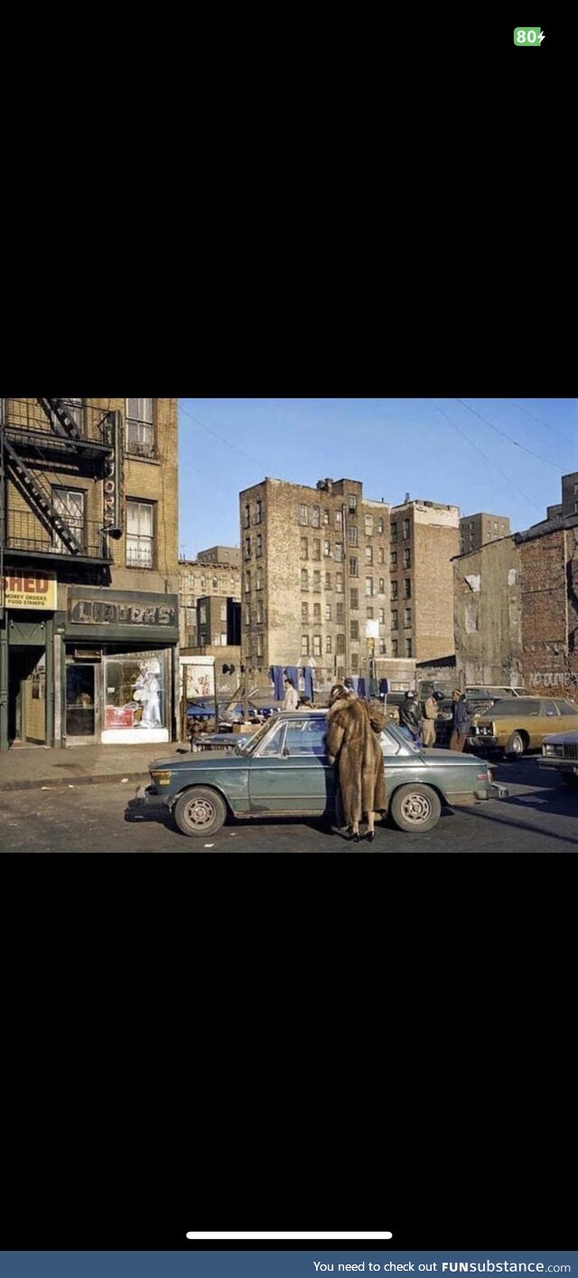 Houston St and Ave D; NYC 1980