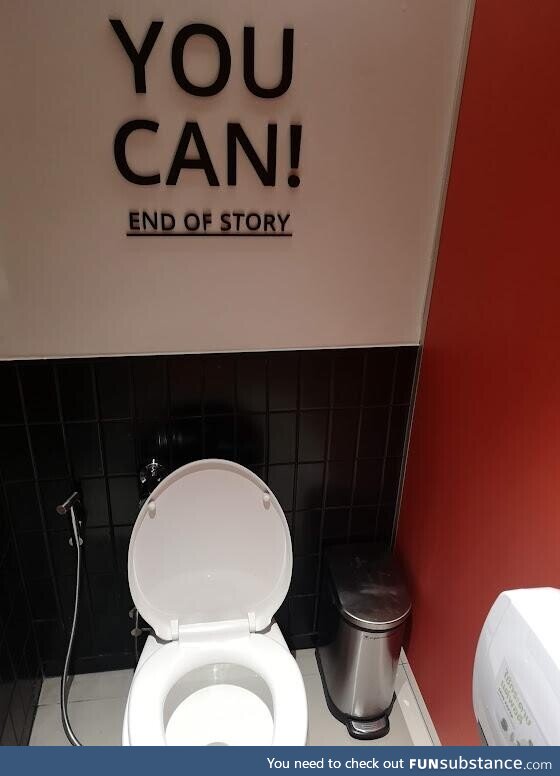 Restroom motivation