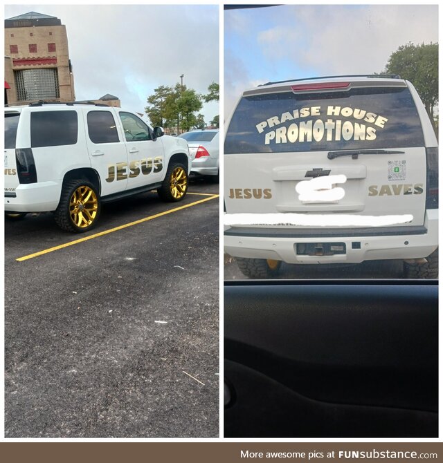 Jesus saves, but this guy withdraws