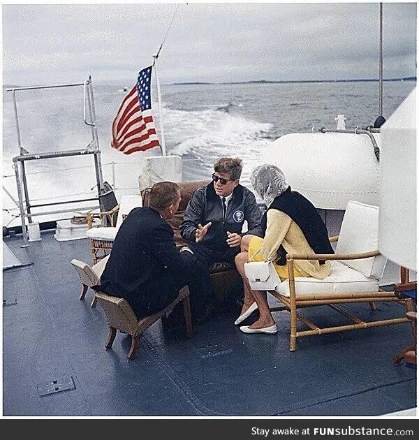 WTF is with the chair selection on JFK’s yacht