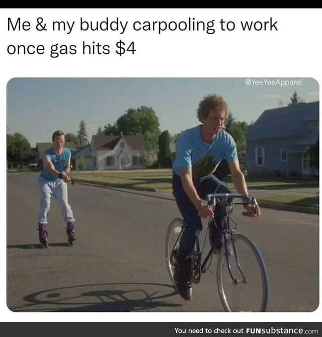 Guess its time to break out the bike!