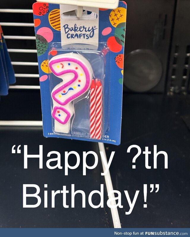 Interesting candle.