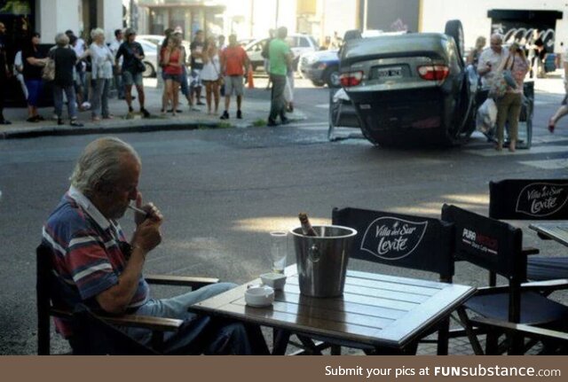 Argentinian man has his own priorities