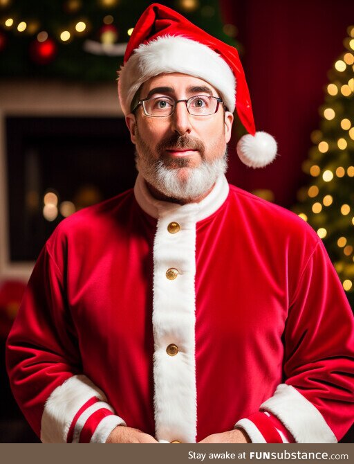 John Oliver is coming down your chimney at night