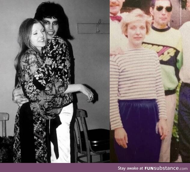 Freddie Mercury and The Love Of his Life (Mary Austin). In the 70’s and 1991