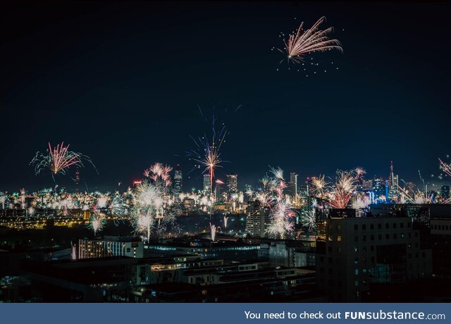New Years Eve in Frankfurt, Germany
