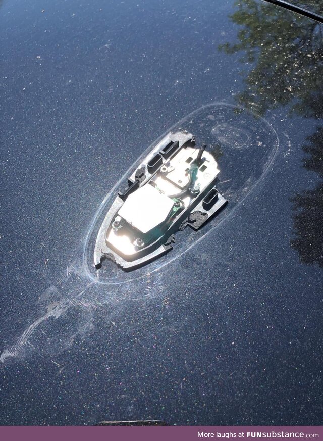 This is not a half sunken boat
