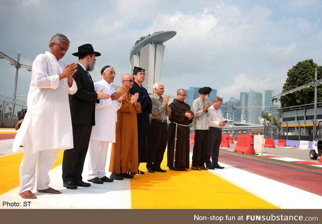 Religious leaders in Singapore bless Formula 1 track in 2022