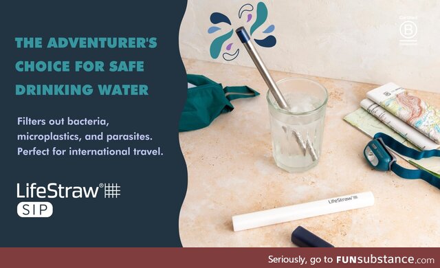 From the brand behind the internet's favorite water filter, LifeStraw Sip is a