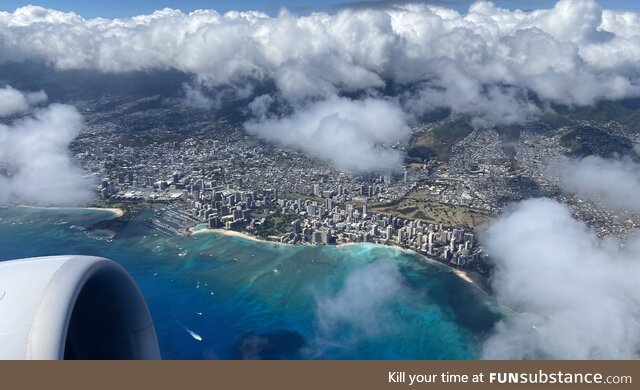 Honolulu from above