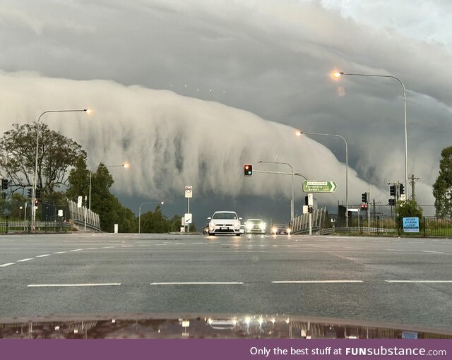 Thunderstorm clouds in Sydney
