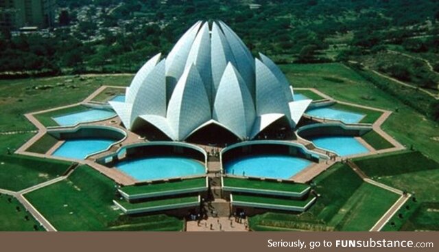 Lotus temple dehli, india
