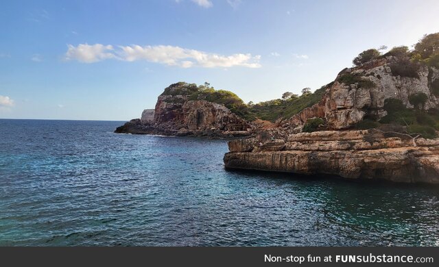 This is a bay on Mallorca
