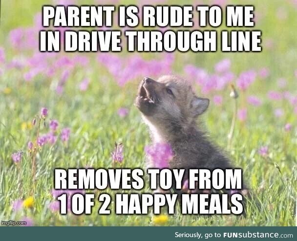 As a fast food employee, we have some power over your ride home