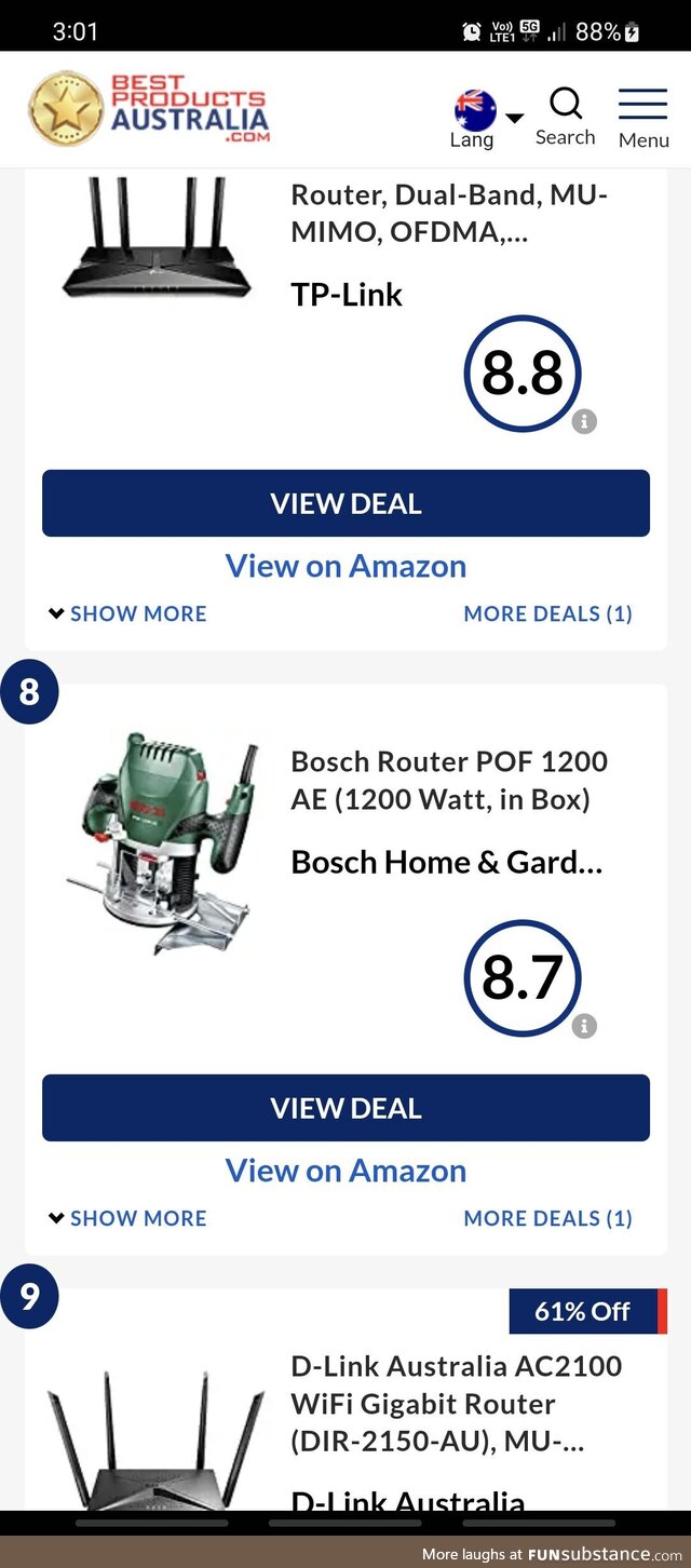 Number 8 best modem router in Australia