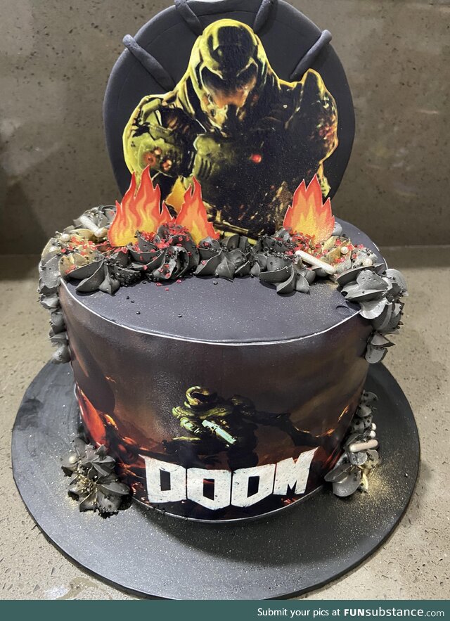 Little bros 15th birthday cake
