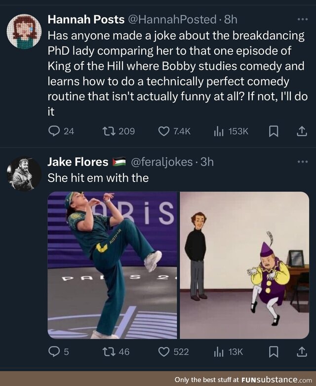 Breaking that teacher's legs would've been funny