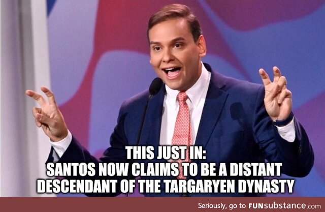 George santos air quotes