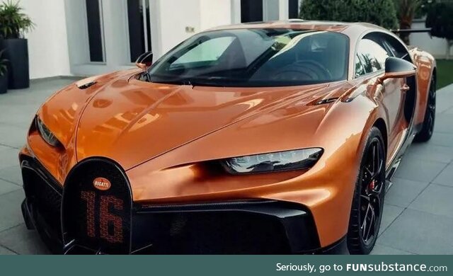 This is a picture of Andrew Tate’s Bugatti. It just got seized by Romanian authorities
