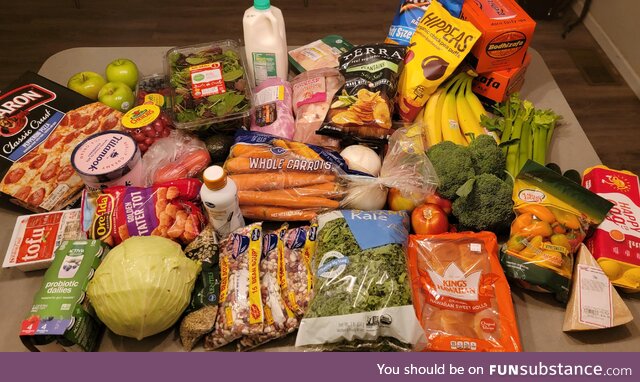 ~$210 of groceries, Seattle, USA