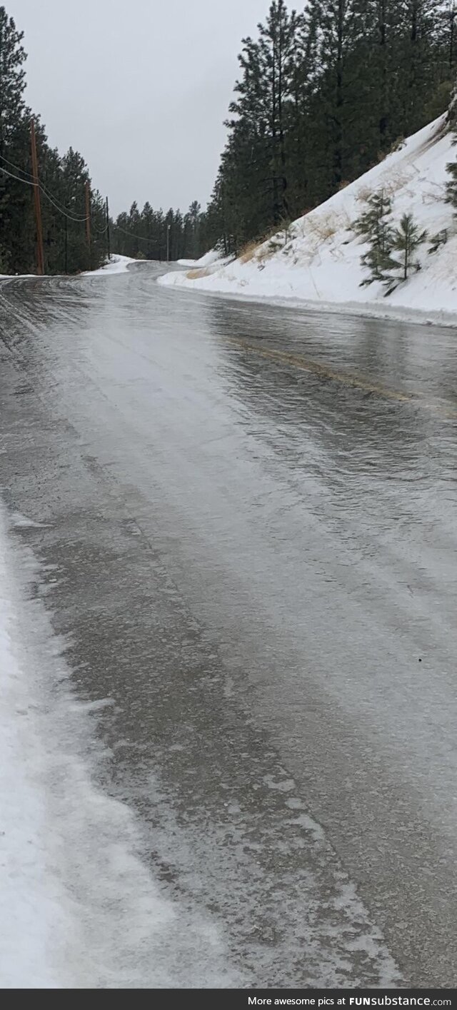 The road into work this morning