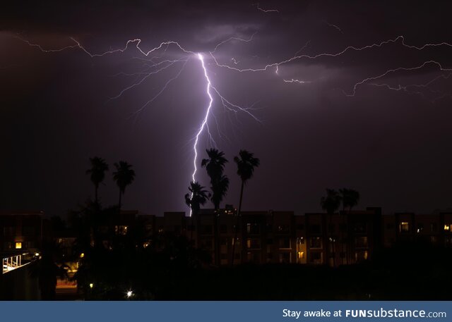 Early summer light show