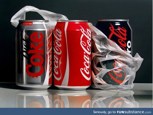 Coca-cola, oil on canvas - Pedro Campos