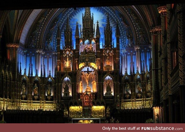 Notre Dame cathedral in Montreal