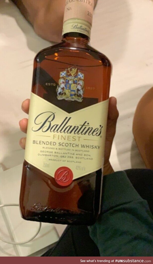 Neighbor brought this over for "Ballentine's" day and said we're "brothers in solitude"