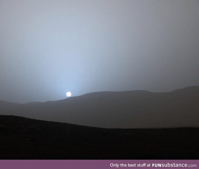 Sunset on Mars