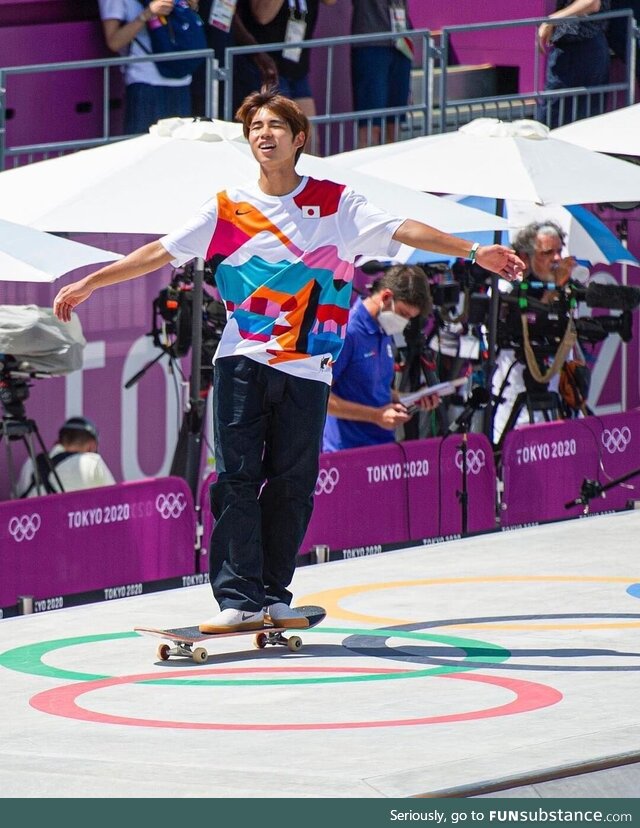 Yuto Horigome from Japan wins the first ever Olympic Skateboarding Gold Medal